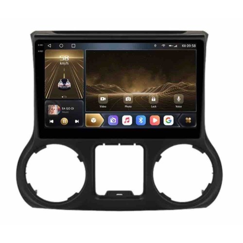 Автомагнитола CarMedia OL-1258-1-Q-2K (экран 2K) для Jeep Wrangler 2010-2015 на Android 12.0