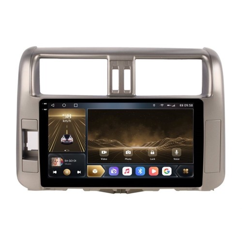 Штатная магнитола CarMedia OL-9613-Q-2K (экран 2K) для Toyota LC Prado 150 2009-2013 на Android 12.0
