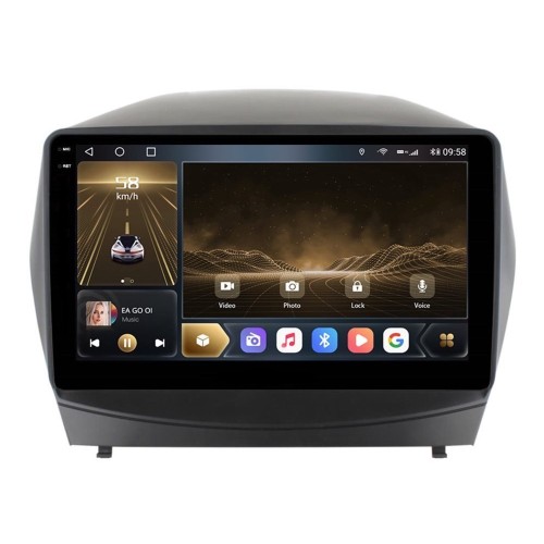 Штатная магнитола CarMedia OL-1702-Q-2K (экран 2K) для Hyundai ix35, Tucson II 2011-2015 на Android 12.0