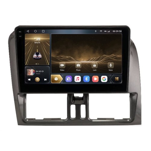 Штатная магнитола CarMedia OL-9137-Q-2K (экран 2K) для Volvo XC60 2007-2012 на Android 12.0