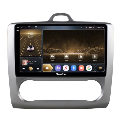 Штатная магнитола CarMedia OL-9201-M-Q-2K (экран 2K) для Ford Focus II 2005-2011 на Android 12.0