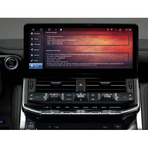 Штатная магнитола CarMedia KP-T1210L для Toyota Land Cruiser 300 2021-2025 low на Android 10.0