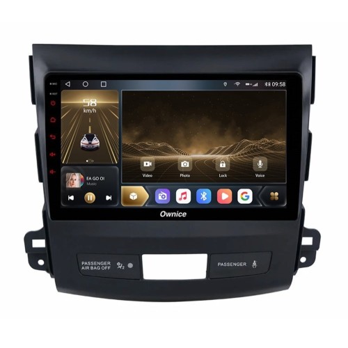 Штатная магнитола CarMedia OL-9636-U для Peugeot 4007 2007-2012 на Android 12.0