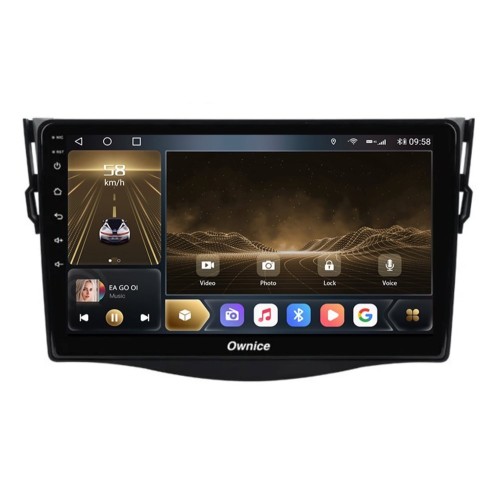 Штатная магнитола CarMedia OL-9688-U для TOYOTA RAV4 (XA30) 2006-2012 на Android 12.0