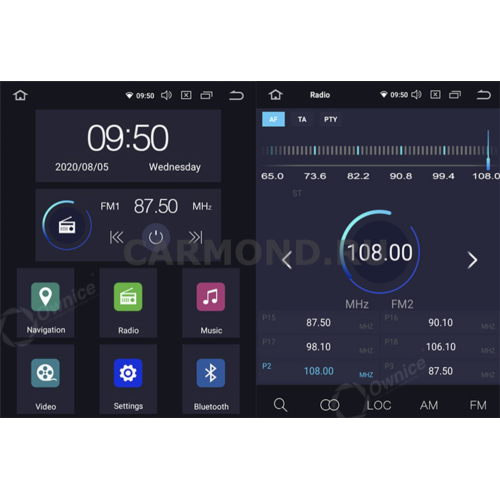 Универсальная магнитола CarMedia 1 DIN 1003-RD 10.1 дюймов TESLA (вертикально-поворотный экран) на Android 10.0