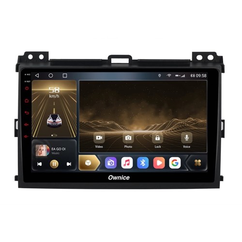Штатная магнитола CarMedia OL-9696-F для Toyota LC Prado 120 2002-2009 на Android 10.0