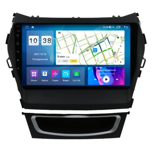 Штатная магнитола Parafar для Hyundai Santa Fe III 2012-2019 на Android 12.0 (PF209LUX2XHD)