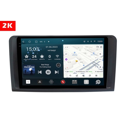 Штатная магнитола Redpower 2K 75168M Hi-Fi для Mercedes GL-klasse (X164), ML-klasse (W164) 2005-2012 на Android 10.0 матовая