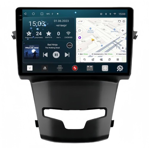 Штатная магнитола Redpower 2K 75096 Hi-Fi для Ssang Yong Actyon II 2013-2022 на Android 10.0