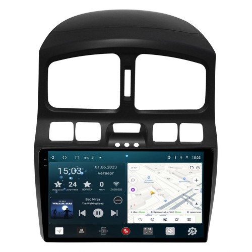 Штатная магнитола Redpower 2K 75110 Hi-Fi для Hyundai Santa Fe 2004-2006 на Android 10.0