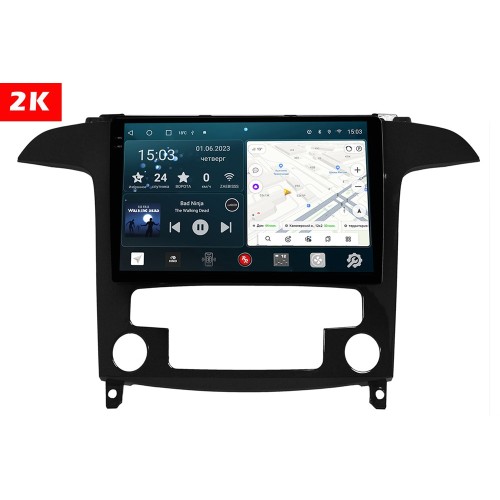 Штатная магнитола Redpower 2K 75139M Hi-Fi для Ford S-MAX 2006-2015 матовая с климат-контролем на Android 10.0