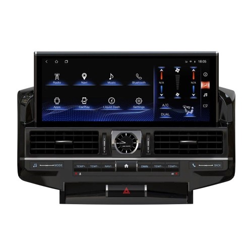 Штатная магнитола CarMedia ZH-T1206X для Toyota Land Cruiser 200 2007-2015 top на Android 12.0