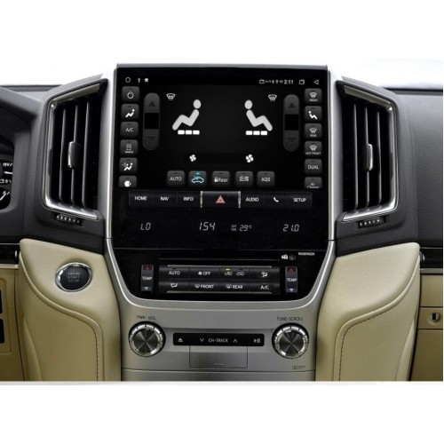 Штатная магнитола CarMedia ZH-T1001 для Toyota Land Cruiser 200 2016-2021 (без отдельного экрана климата) на Android 10.0
