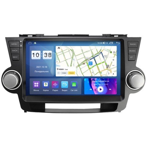 Автомагнитола Parafar для Toyota Highlander (U40) 2007-2013 на Android 11.0 (PF035T3UHD)