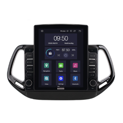 Штатная магнитола CarMedia OL-1255-D TESLA для Jeep Compass II 2017-2024 на Android 10.0
