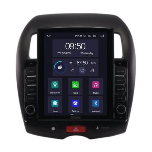 Штатная магнитола CarMedia OL-1631-D TESLA для Peugeot 4008 2012-2018 на Android 10.0
