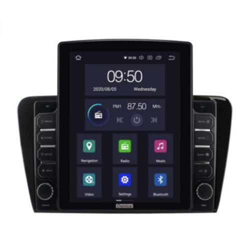 Штатная магнитола CarMedia OL-1916-D TESLA для Skoda Octavia III (A7) 2013-2018 на Android 10.0