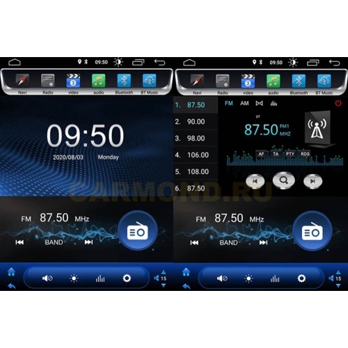 Штатная магнитола CarMedia OL-1695-D TESLA для TOYOTA CAMRY V70 2018-2021 на Android 10.0