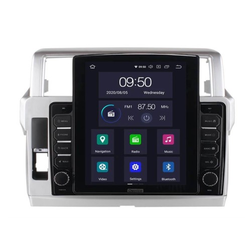 Штатная магнитола CarMedia OL-1614-D TESLA для TOYOTA Land Cruiser Prado 150 2013-2017 на Android 10.0