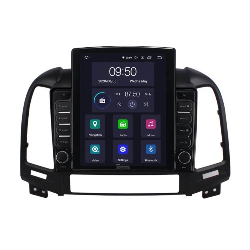 Штатная магнитола CarMedia OL-9717-D TESLA для Hyundai Santa Fe II 2005-2012 на Android 10.0