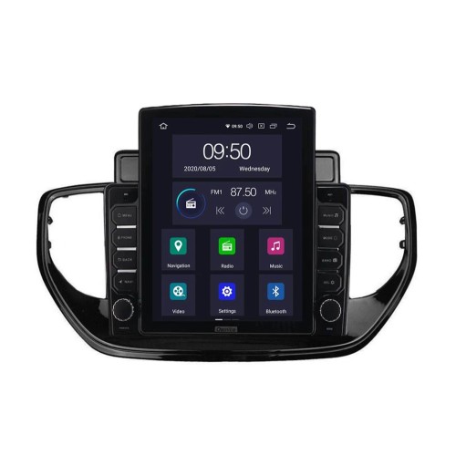 Штатная магнитола CarMedia OL-9714-D ТESLA для Hyundai Solaris II 2020-2022 на Android 10.0