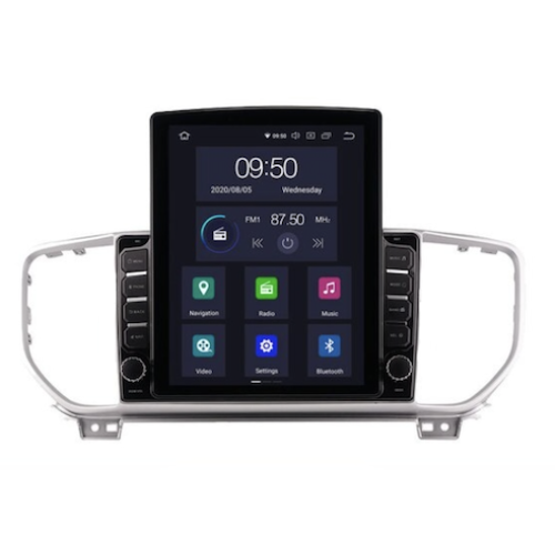 Штатная магнитола CarMedia OL-9780-1-D ТESLA для Kia Sportage IV 2018-2022 серебро на Android 10.0