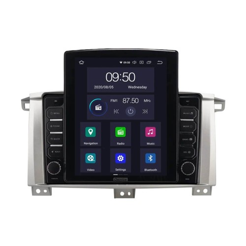 Штатная магнитола CarMedia OL-9681-D ТESLA для Toyota Land Cruiser 100 2002-2007 на Android 10.0