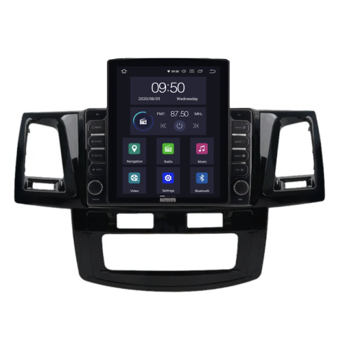 Штатная магнитола CarMedia OL-9603-D ТESLA для Toyota Hilux VII, Fortuner I 2011-2015 на Android 10.0