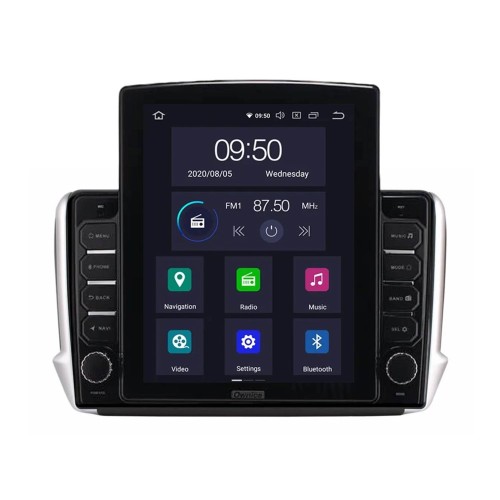 Штатная магнитола CarMedia OL-1964-D ТESLA для Peugeot 2008, 208 2012-2019 на Android 10.0