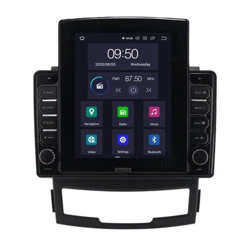 Штатная магнитола CarMedia OL-9762-D ТESLA для SsangYong Actyon II 2010-2013 на Android 10.0