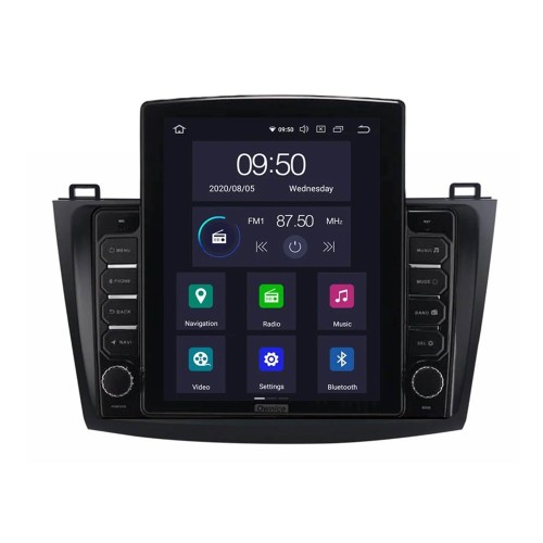 Штатная магнитола CarMedia OL-9507-D ТESLA для Mazda 3 (BL) 2009-2013 на Android 10.0