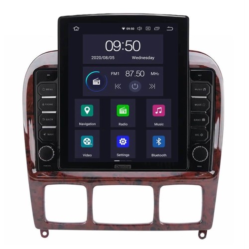 Штатная магнитола CarMedia OL-9952-D TESLA для Mercedes S-klasse IV (W220) 1998-2005 на Android 10.0