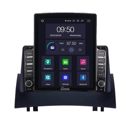 Штатная магнитола CarMedia OL-9996-D TESLA для Renault Megane II 2002-2009 на Android 10.0