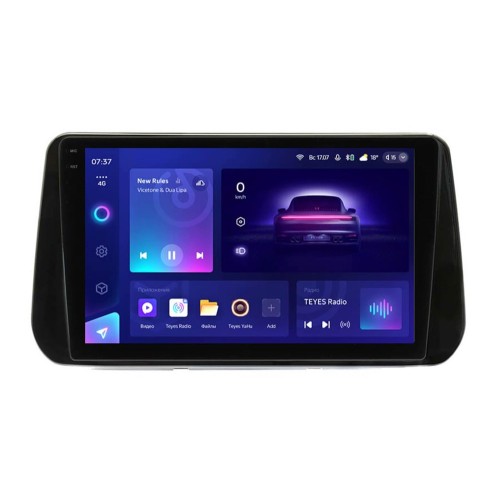 Штатная магнитола Teyes CC3 2K 6/128 ГБ для Hyundai Santa Fe IV 2020-2023 на Android 10.0