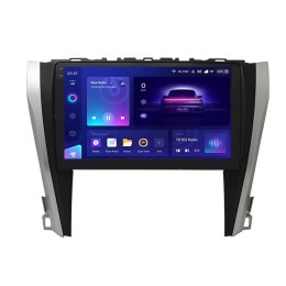 Штатная магнитола Teyes CC3 2K 6/128 ГБ для Toyota Camry V55 2014-2018 Серебристо-черная рамка на Android 10.0