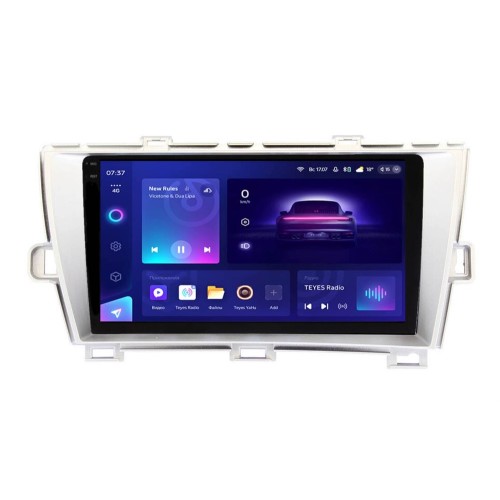Штатная магнитола Teyes CC3 2K 6/128 ГБ для Toyota Prius III (XW30) 2009-2015 цвет рамки серебристый на Android 10.0