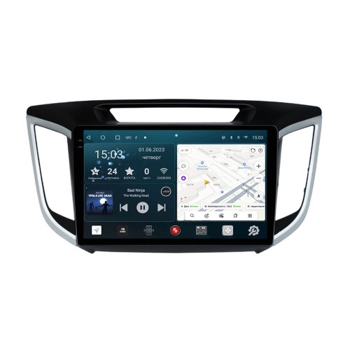 Штатная магнитола Redpower Slim 2K 71025 для Hyundai Creta 2016-2021 на Android 10.0