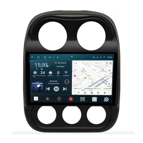 Штатная магнитола Redpower Slim 2K 71316 для Jeep Compass I 2011-2016 на Android 10.0