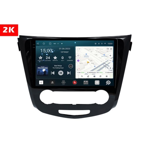 Штатная магнитола Redpower Slim 2K 71321 для Nissan Qashqai II, X-Trail III (T32) 2015-2019 с кондиционером на Android 10.0
