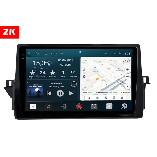 Штатная магнитола Redpower Slim 2K 71332 для Toyota Camry VIII XV70 2020-2024 глянец на Android 10.0