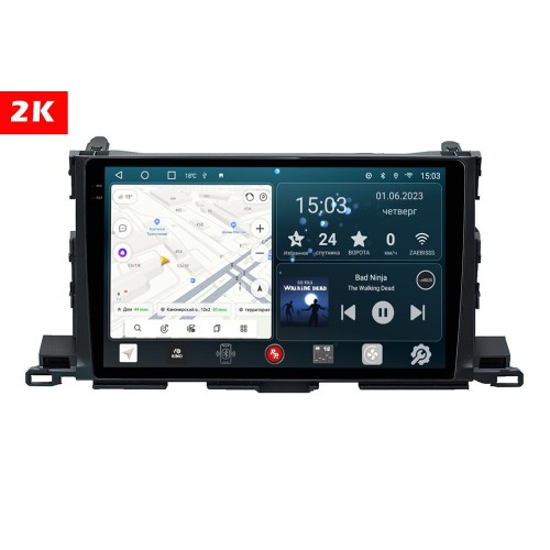 Штатная магнитола Redpower Slim 2K 71184 для Toyota Highlander 3-поколение XU50 2013-2020 на Android 10.0