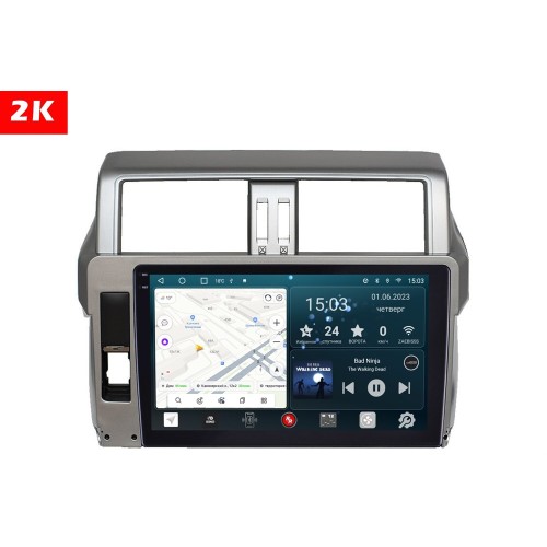 Штатная магнитола Redpower Slim 2K 71265 для Toyota Land Cruiser Prado 150 2013-2017 на Android 10.0