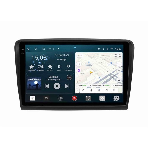 Штатная магнитола Redpower Slim 2K 71016 для Skoda Superb II (B6) 2008-2015 на Android 10.0