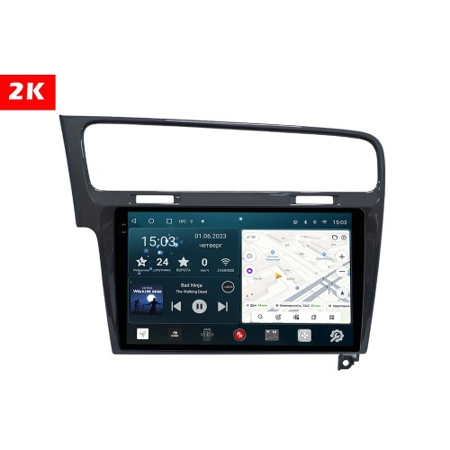 Штатная магнитола Redpower Slim 2K 71006G для Volkswagen Golf 7 2013-2019 серый глянец на Android 10.0