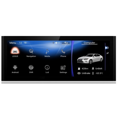 Штатная магнитола 8/128 ГБ RDL-LEX-ES 12,3 Low для Lexus ES 2012-2018 (для комплектаций с шайбой) на Android 13.0