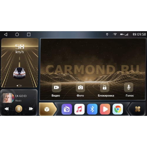 Штатная магнитола CarMedia EW-9287-D (с кнопками) для Ford Transit 2014+ на Android 10.0