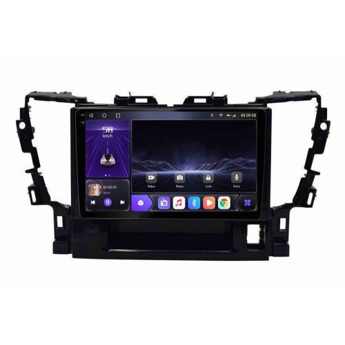 Штатная магнитола CarMedia EW-1101-Q-2K (экран 2K) для Toyota Alphard III 2015+ на Android 12.0