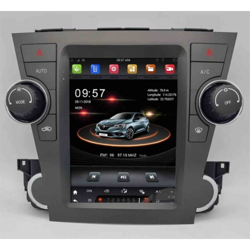 Штатная магнитола CarMedia EW-9725-TS10 TESLA для Toyota Highlander 2007-2013 на Android 12.0