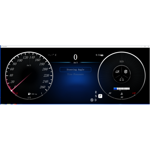 Цифровая приборная ЖК панель для Mercedes-Benz C-класс 2011-2014 (W204) RDL-1316