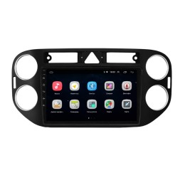 Штатная магнитола Parafar для Volkswagen Golf Plus 2004-2014 цвет черный на Android 10.0 (PF488Lite)